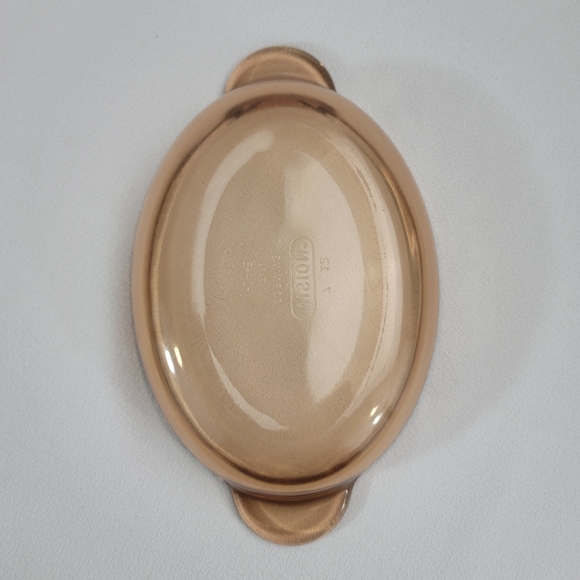 Corningware Visions Oval Amber Glass V- 14-B Dish - Picture 10 of 11